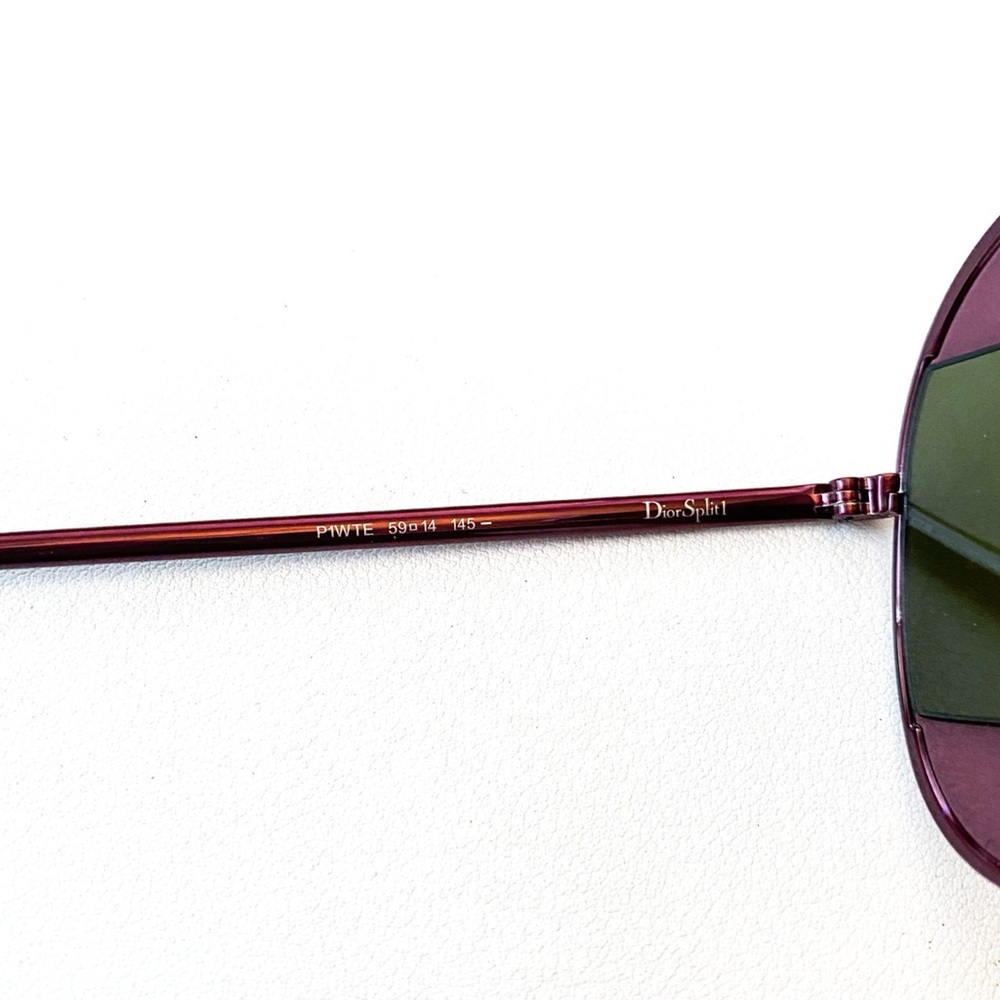 🔥🔥NWT The Funky Aviator Dior Split Blue And Pink Mirror 59MM Sunglasses - Picture 14 of 16